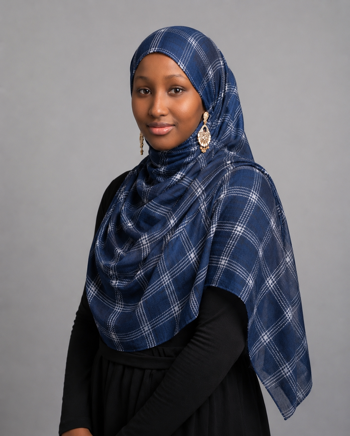 Grid Print Scarfs