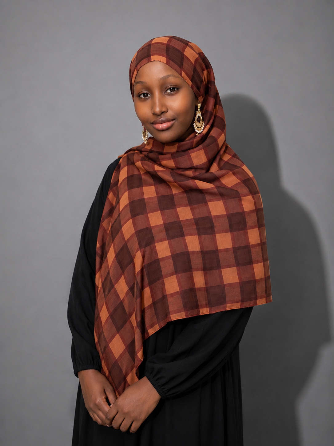 Grid Print Scarfs