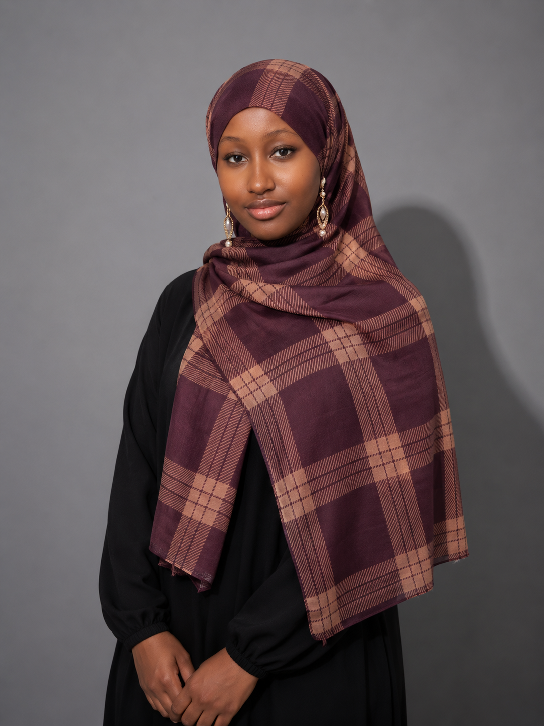 Grid Print Scarfs